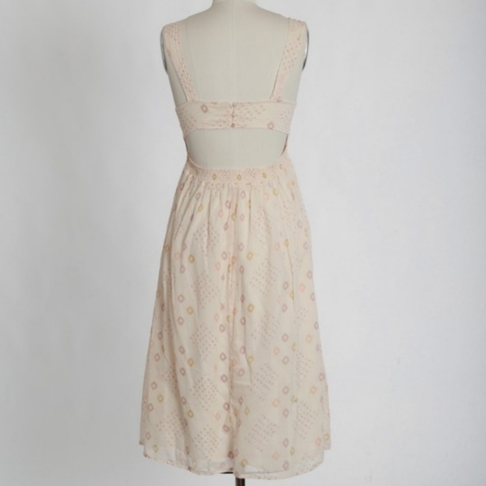Free People Batiste Pocketful of Wildflowers Ivory Combo Midi Dress - Picture 14 of 16